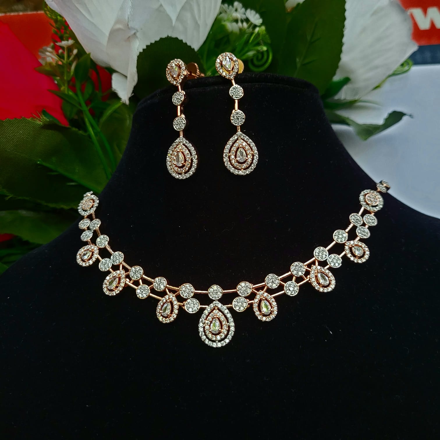 Cz on sale diamond necklace