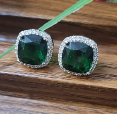 Cute Emerald Studs Earrings