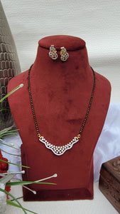 Geet Long Mangalsutra necklace set