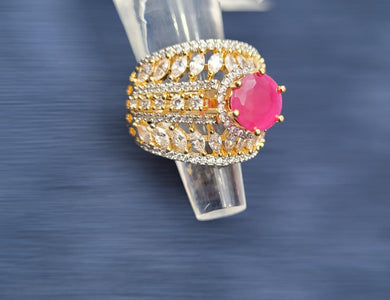 Sonakshi cz Adjustable Ring