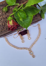 Load image into Gallery viewer, Sona Diamond Necklace Set