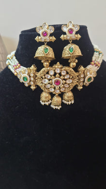 Jhanvi traditional choker Necklace set