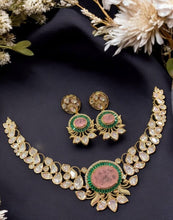 Load image into Gallery viewer, Malaika Kundan Polki Diamond Necklace set