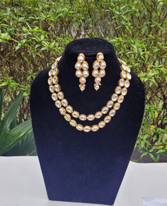 Priya kundan layered necklace set