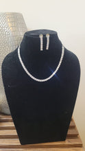 Load image into Gallery viewer, Solitaire White Diamond Necklace set