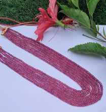 Load image into Gallery viewer, Precious Pink Ruby Multiline 7 layered necklace