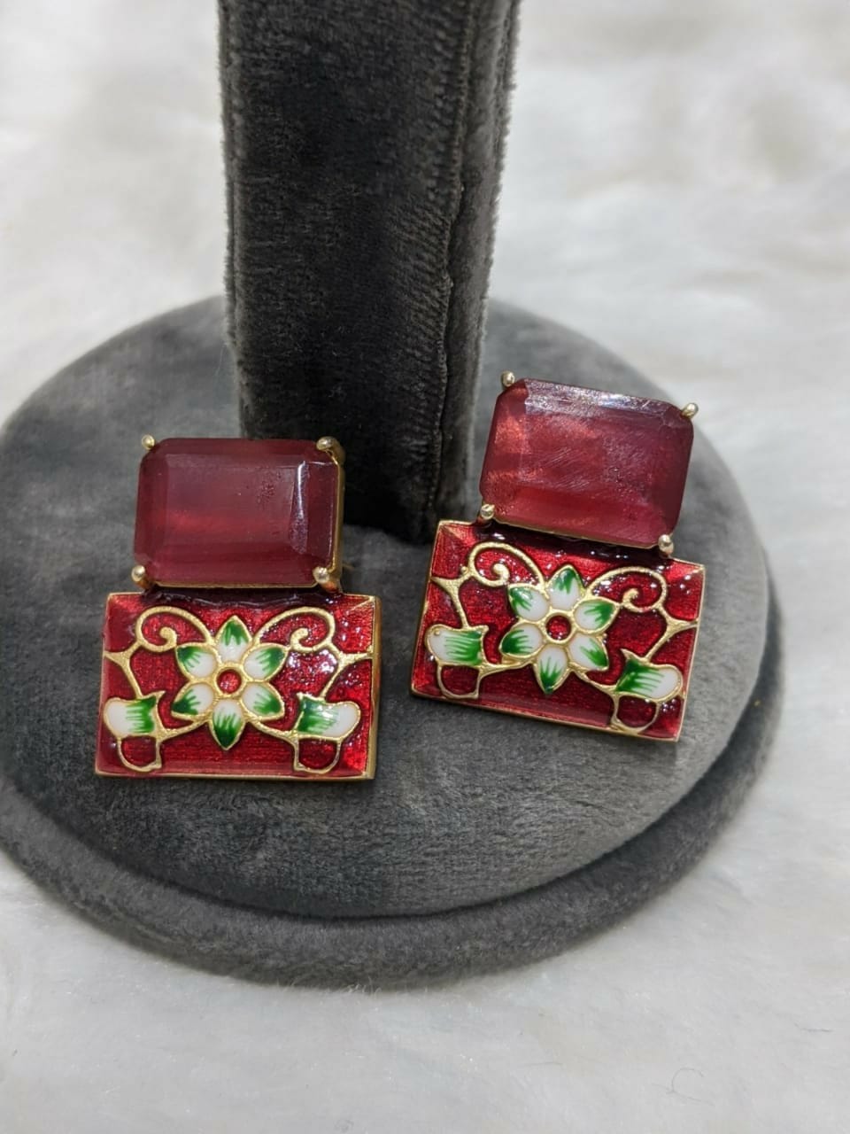 Classy Stone Studs Earrings