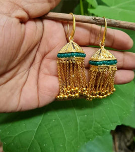 Triangular danglers earrings