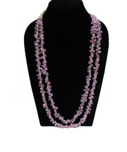 Load image into Gallery viewer, Rose Quartz Cluster Gemstone Jewelry necklace with traditional Indian thread - Gemzlane